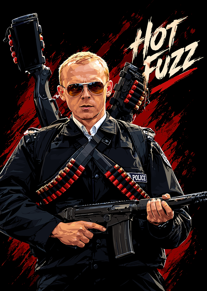 Hot Fuzz Nicholas Angel Poster