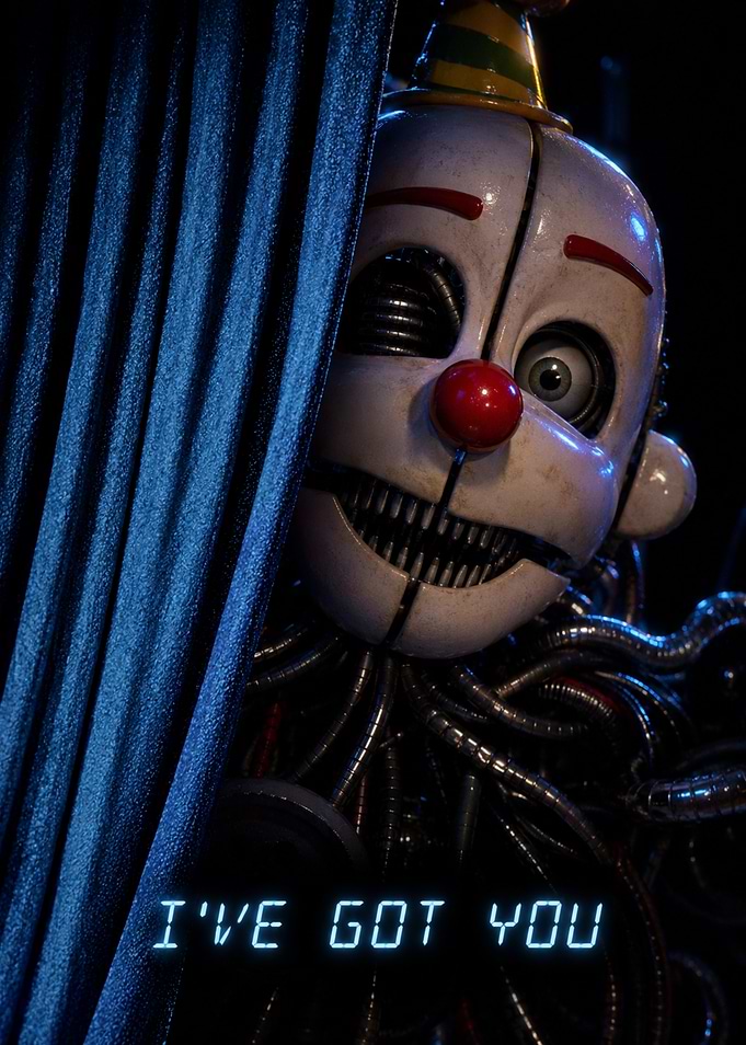 Fnaf Ennard Behind Curtain Movie poster