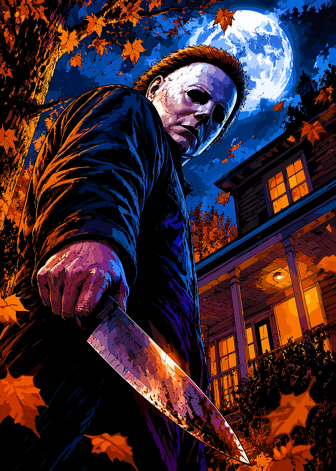Michael Myers Halloween Horror Poster