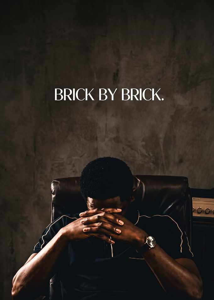 Brick By Brick Inspirational Poster