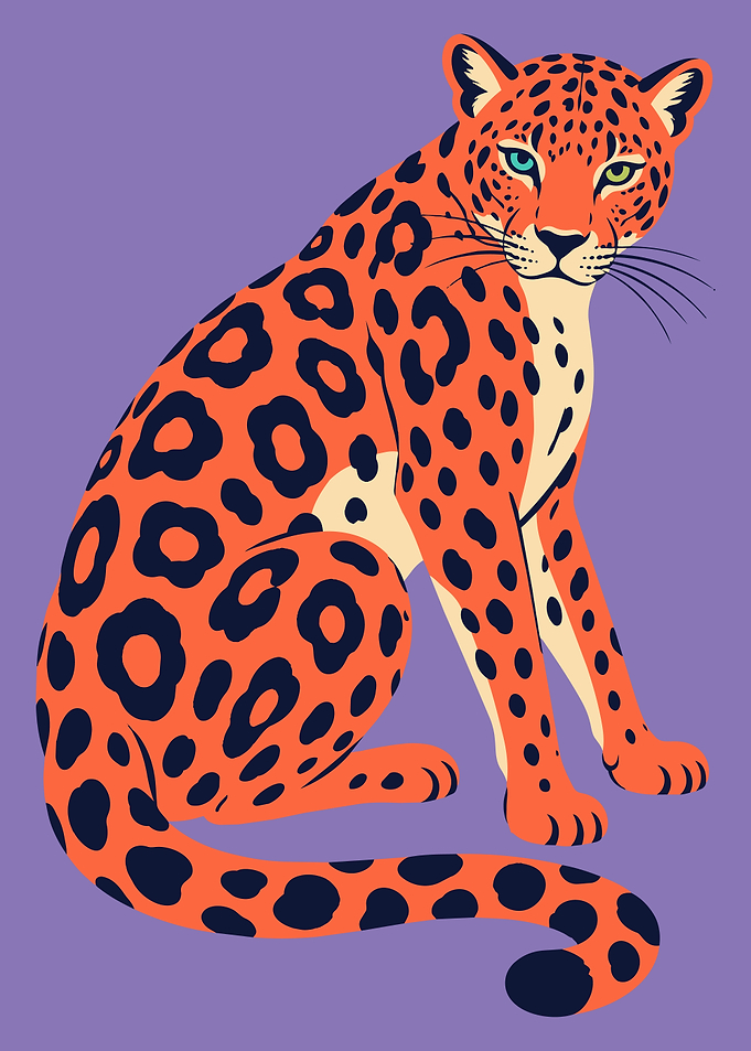 Leopard Wall Art – Colorful Pop Art Big Cat Poster