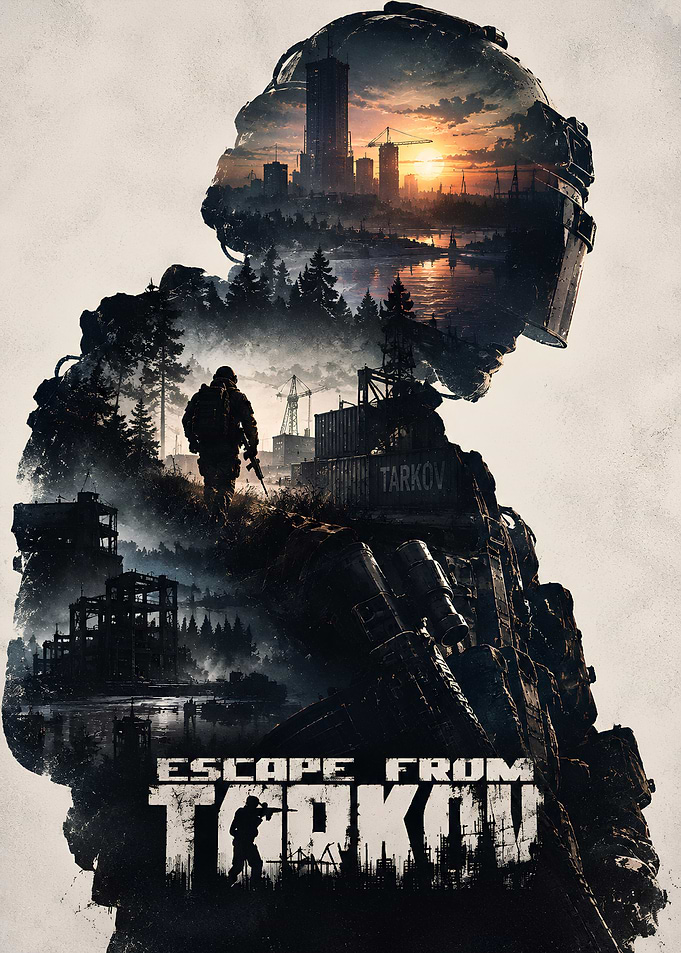 Escape From Tarkov Soldier Silhouette Poster