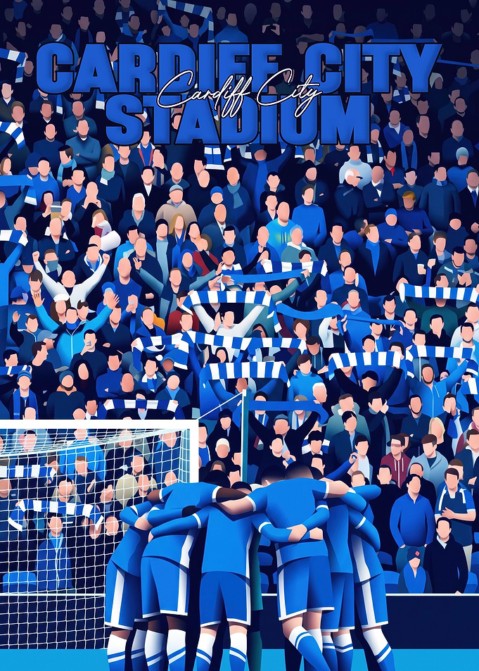 The Heart Of Cardiff City Football Beats Strong Forever