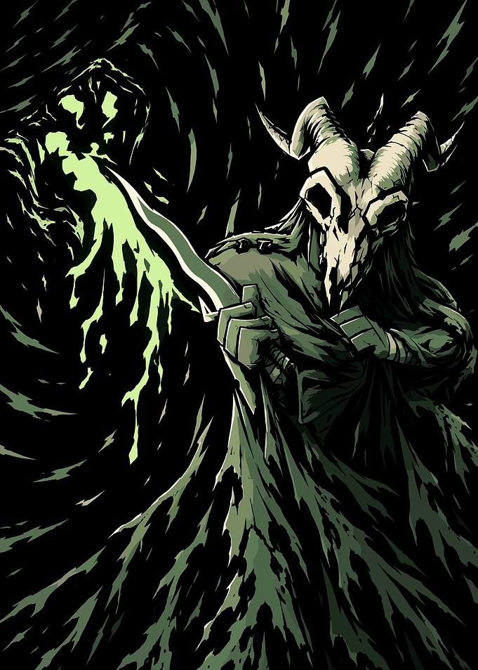 Slay the Spire Dark Fantasy Goat Skull Warrior