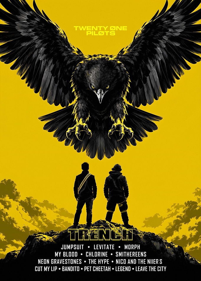 Twenty One Pilots Trench Album Poster