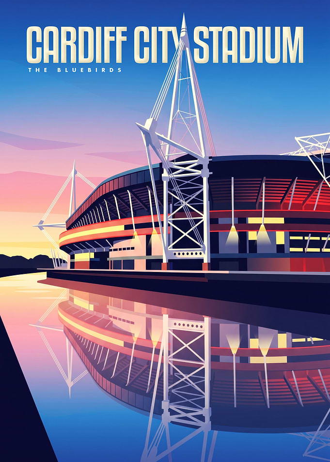 Cardiff City Stadium Blue And White Pride