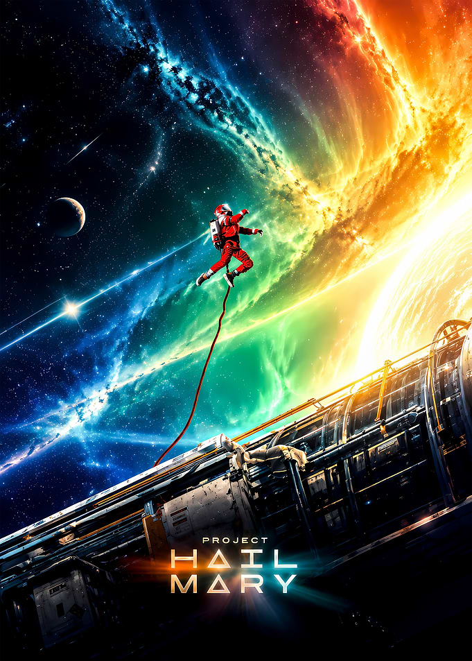 Project Hail Mary Space Poster