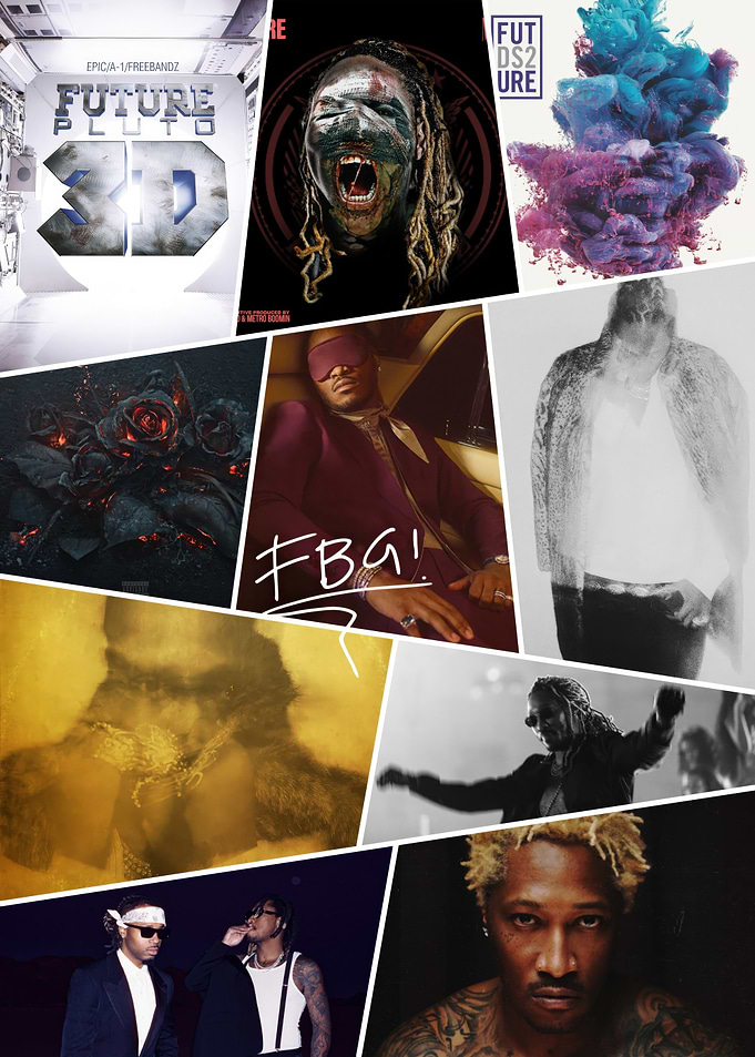 Future Music Artist Collage Poster
