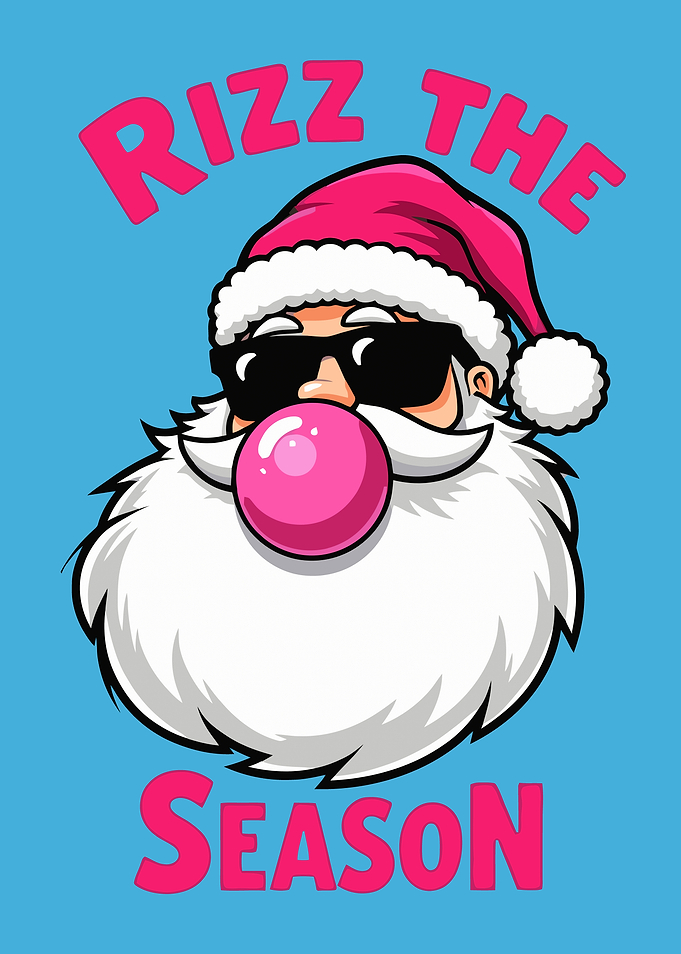 Cool Santa Rizz The Season Graphic