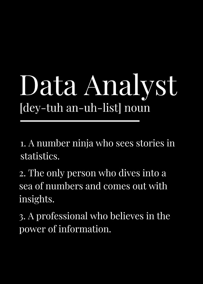 Funny Data Analyst Definition