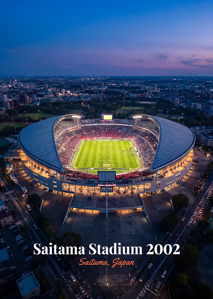 Aerial View of Saitama Stadium 2002