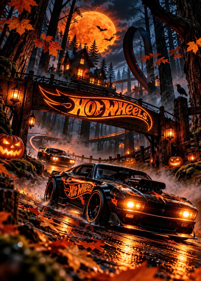Hot Wheels Halloween Night Race