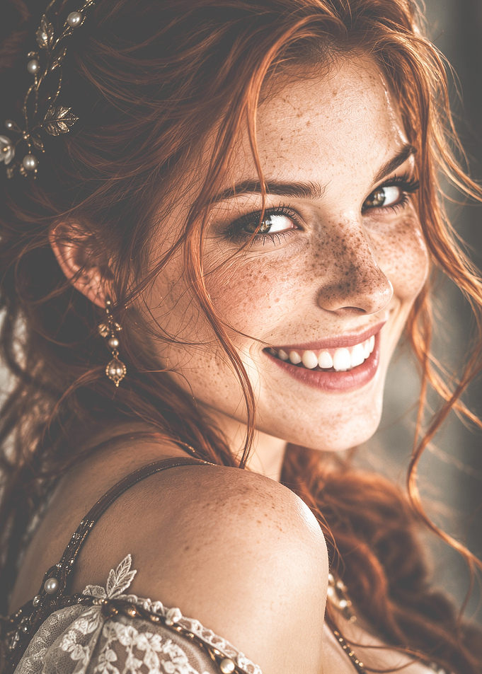 Portrait of a Radiant Redhead