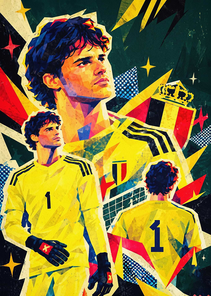 Football Goalie Retro Pop Art