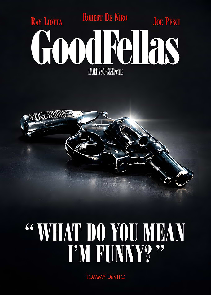 Goodfellas Movie Poster with Revolver