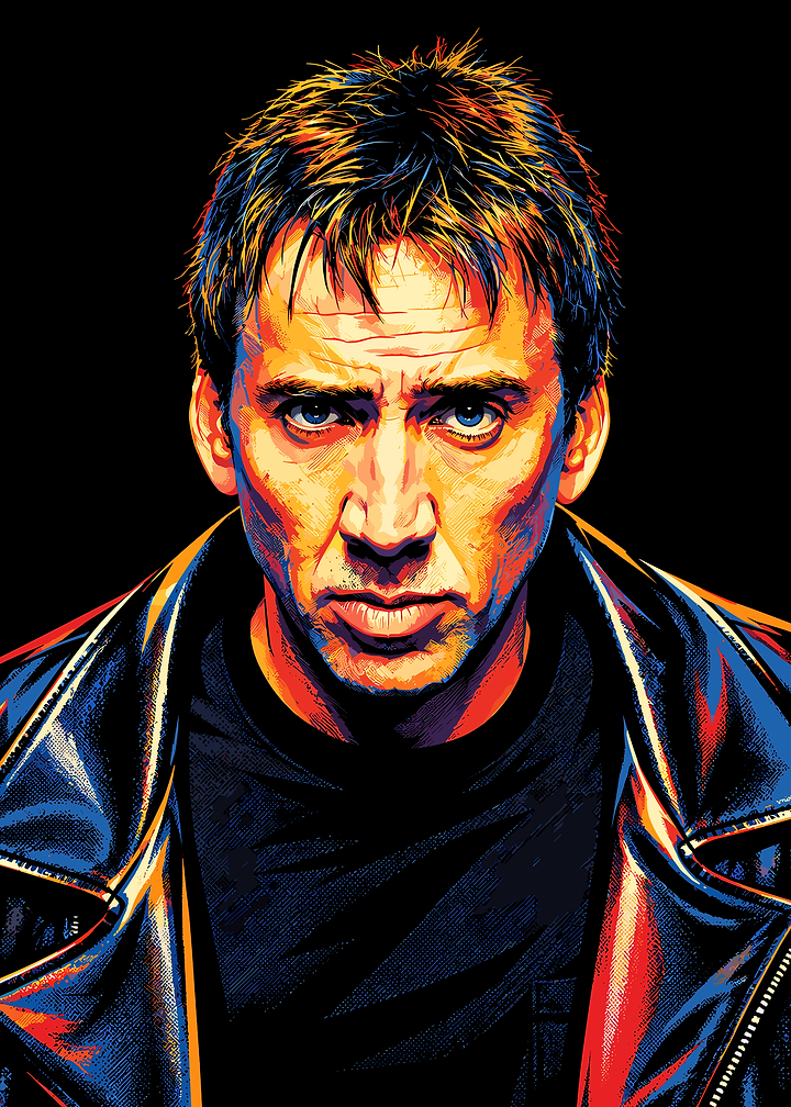 Nicolas Cage Pop Art Portrait