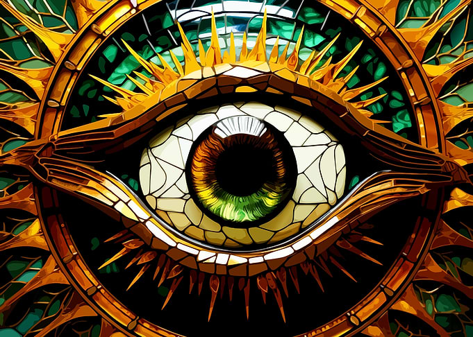 Stained Glass Eye of Providence