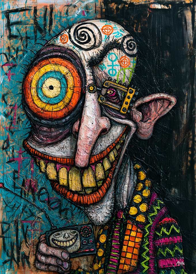 Lens-Eyed Shutterbug - Grotesque Photographer Portrait