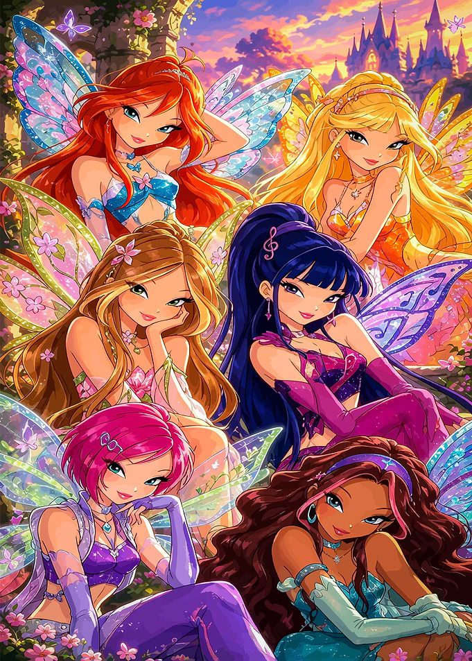 Winx Club Fairies Group Portrait