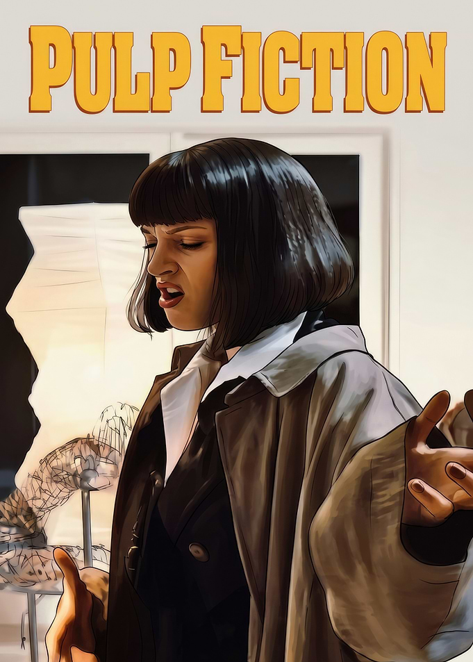 Pulp Fiction Mia Wallace Poster