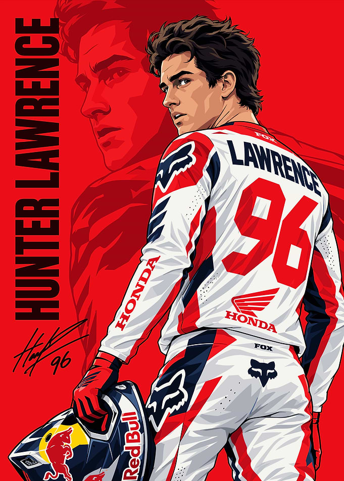 Hunter Lawrence Motocross Poster Art