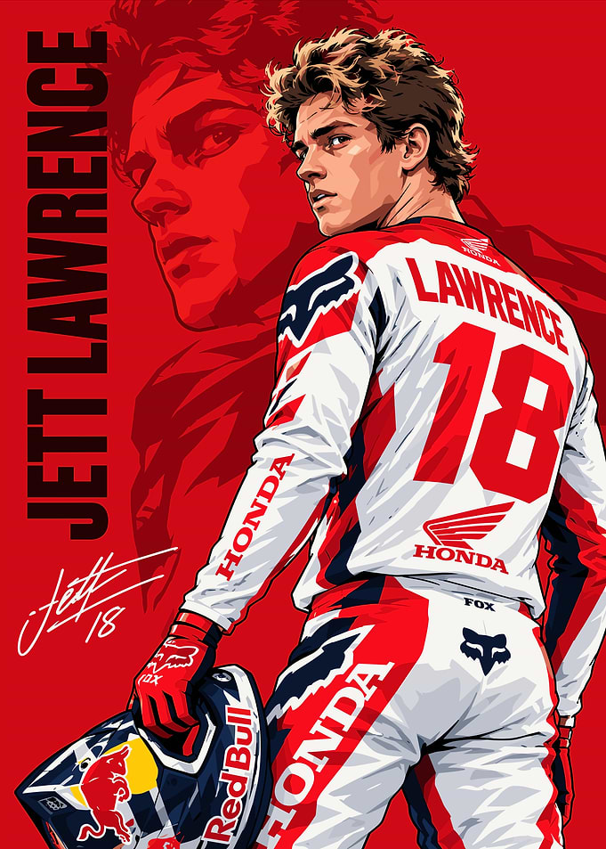 Jett Lawrence Motocross Poster Art