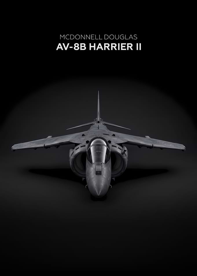 Minimalist McDonnell Douglas AV-8B Harrier II