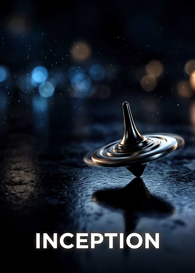 Inception Spinning Top Movie Poster