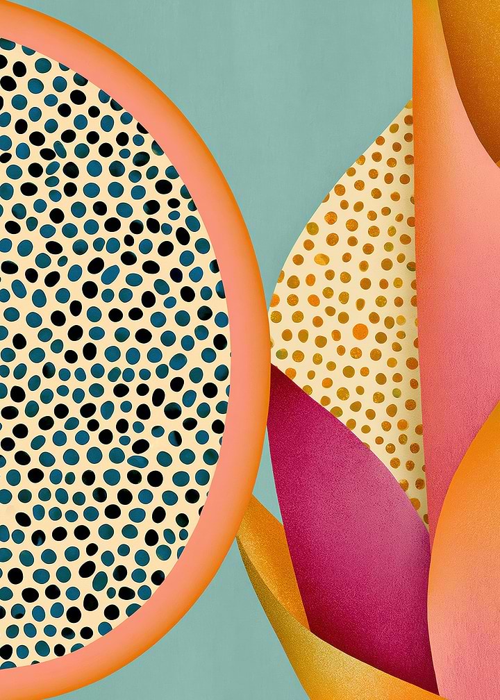 Stylised Dragon Fruit Detail