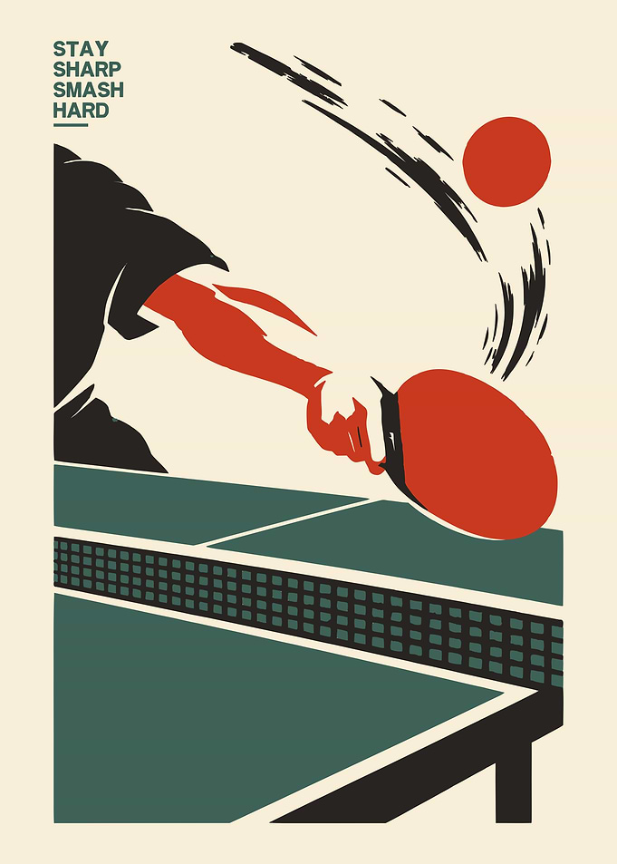 Stay Sharp Smash Hard Table Tennis