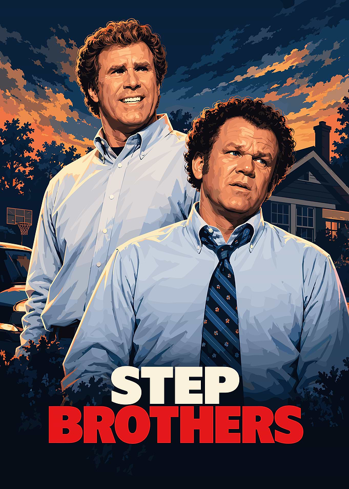 Step Brothers Movie Poster Art