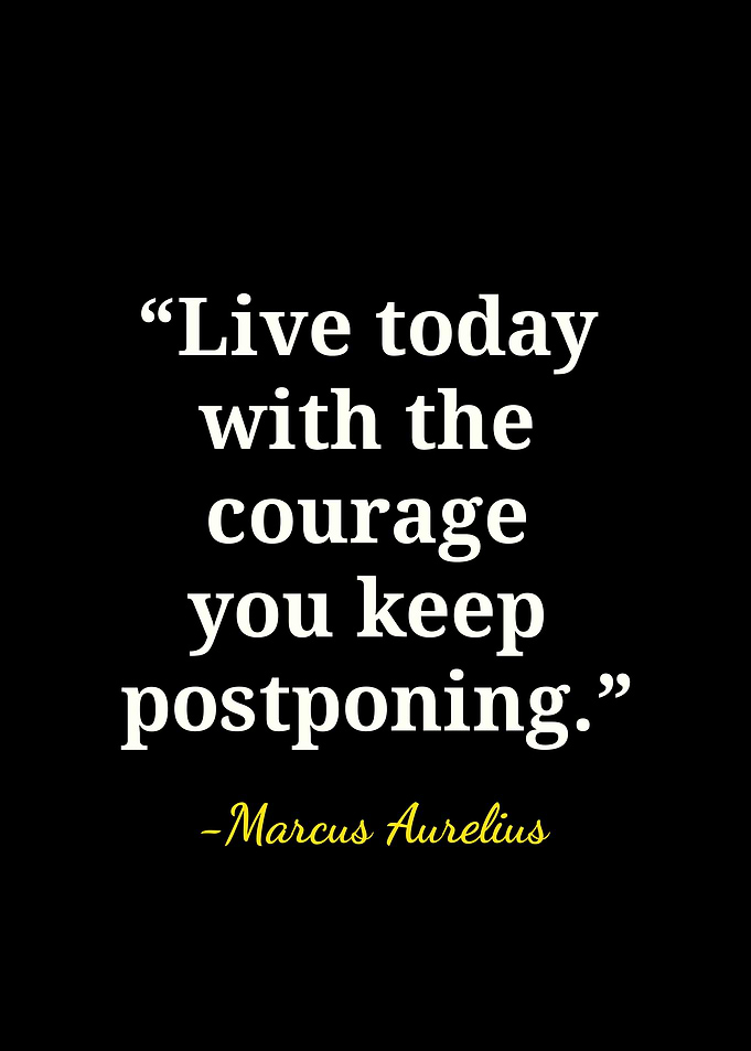 Marcus Aurelius Inspirational Quote Poster
