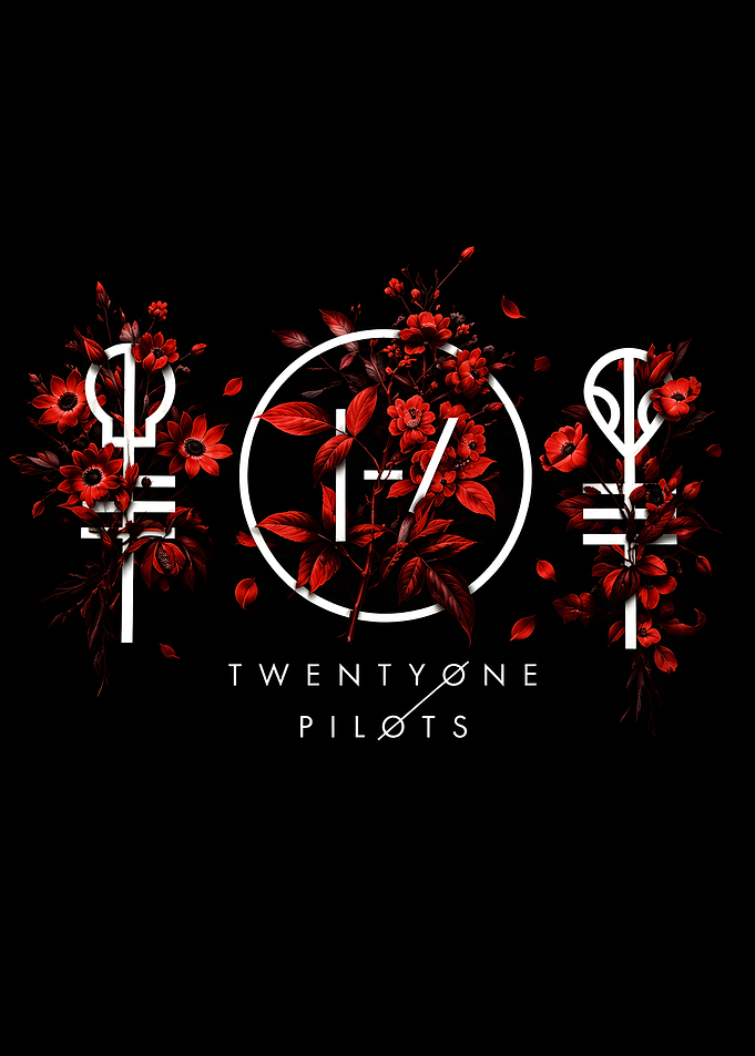 Twenty One Pilots Floral Logo Art