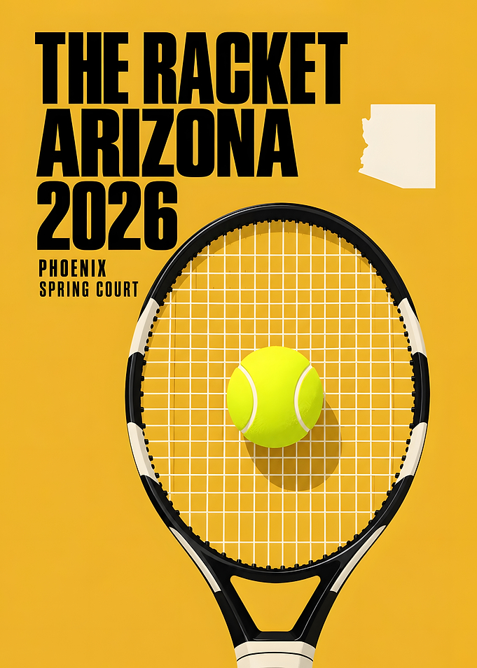 Arizona Tennis Racket Ball Phoenix Poster