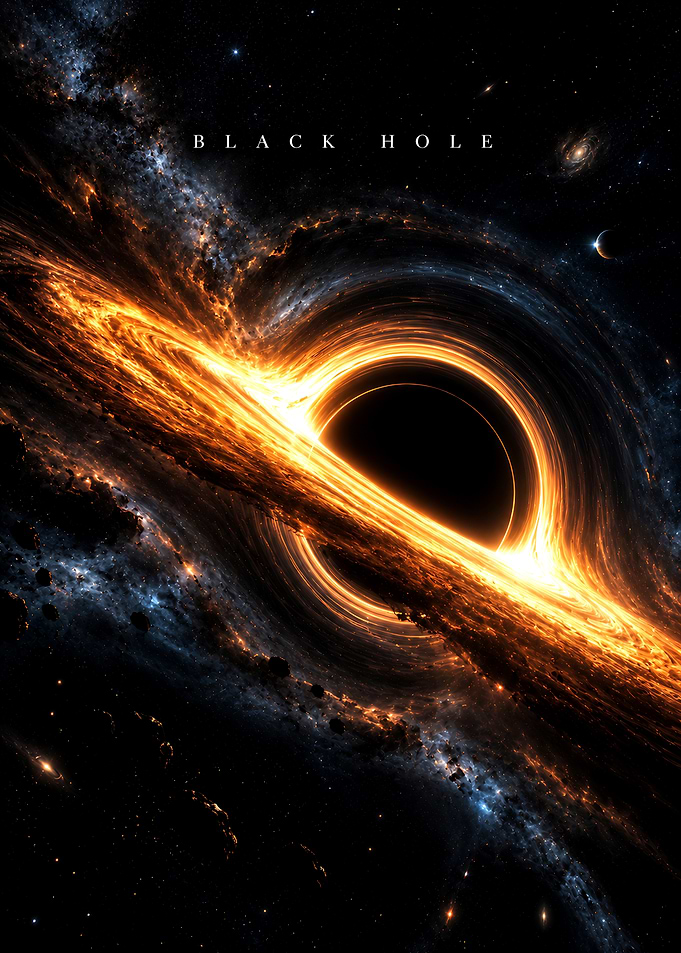 Stunning Black Hole Space Art
