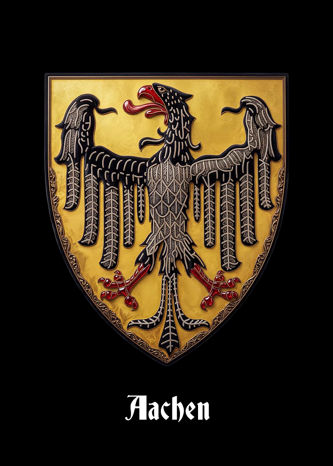 Aachen Coat of Arms Shield