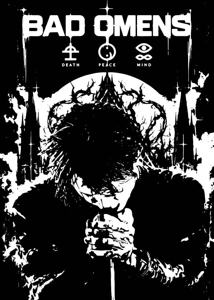 Bad Omens Band Graphic Poster