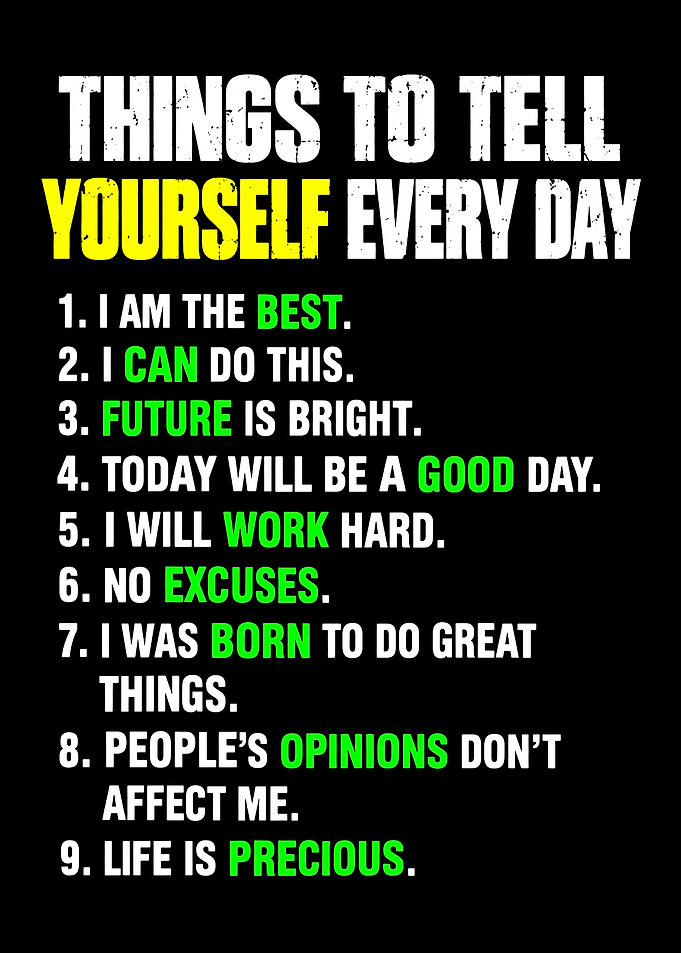 Inspirational Daily Affirmations List