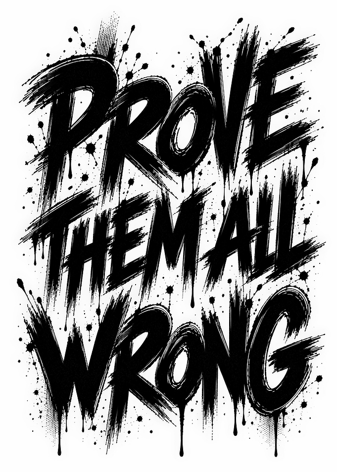 Prove Them All Wrong Typography Art