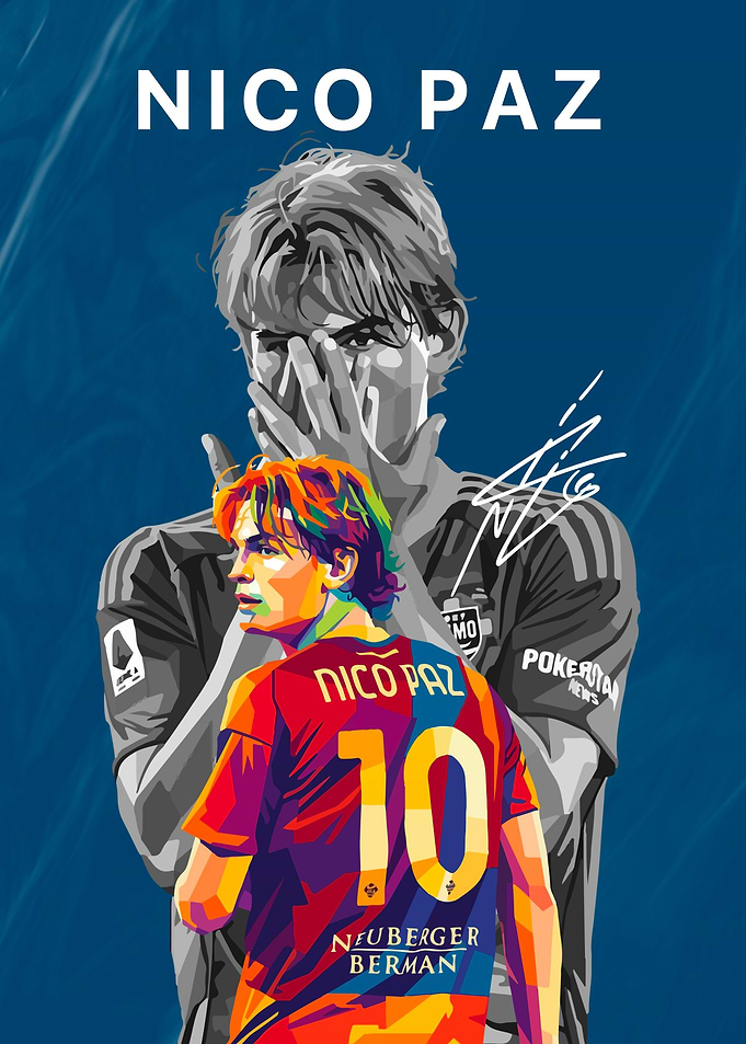 Nico Paz Pop Art Poster
