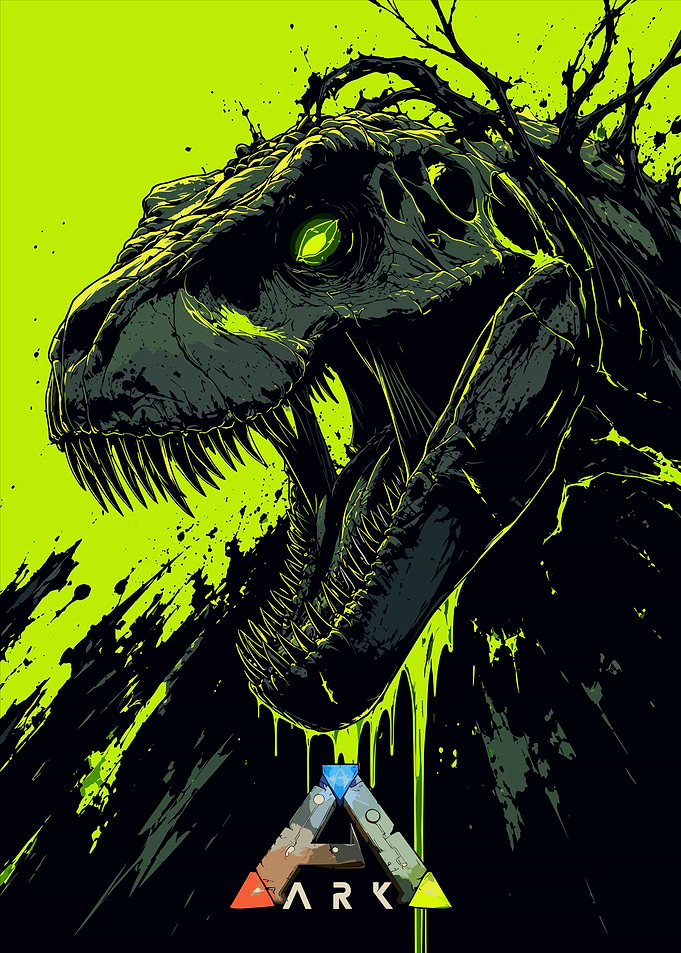 ARK Survival Evolved T-Rex Poster