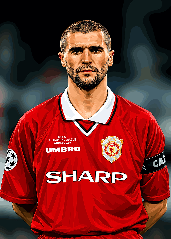 Roy Keane Manchester United 1999 Portrait