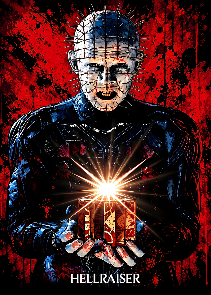 Pinhead Hellraiser Horror Movie Poster