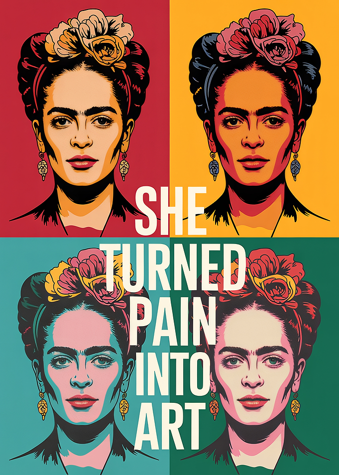 Frida Kahlo Pop Art Poster