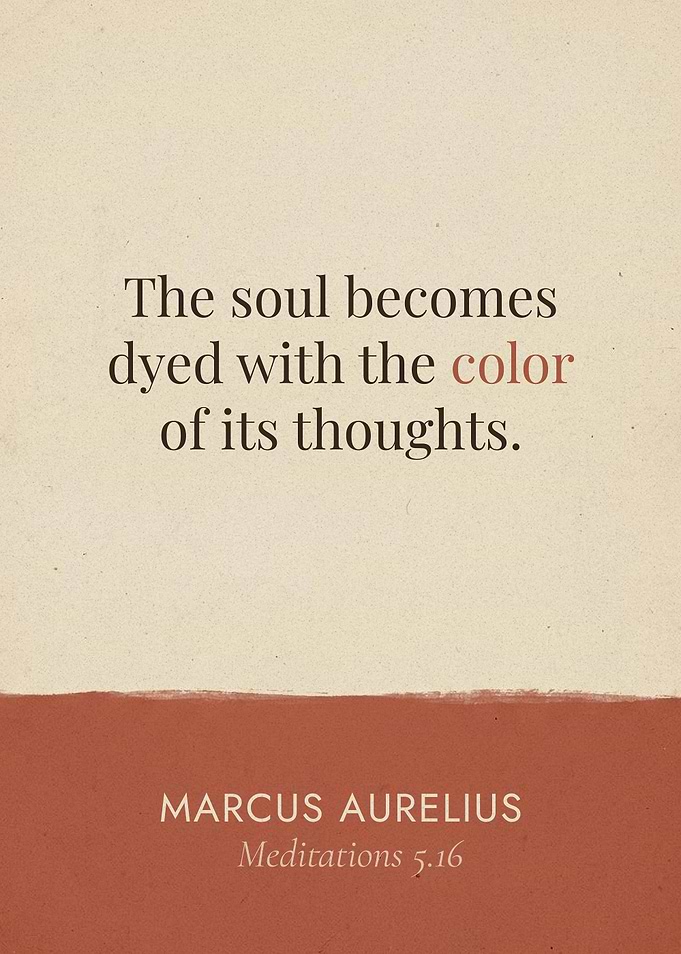 Marcus Aurelius Inspirational Quote Poster