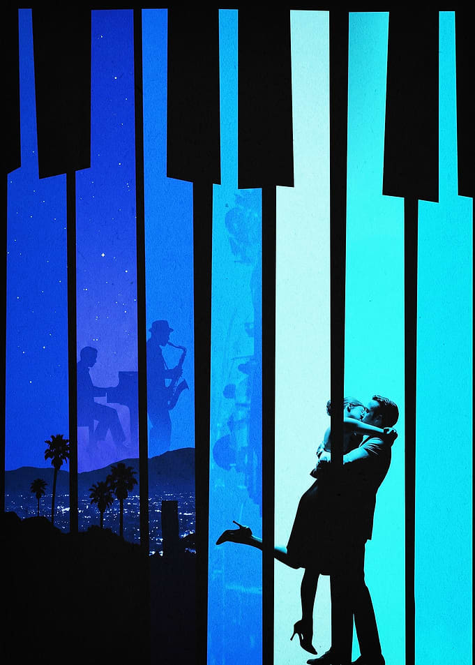 Piano Jazz Romance Night Art