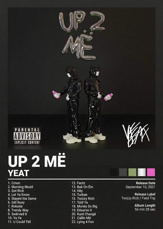 Yeat Up 2 Më Album Poster