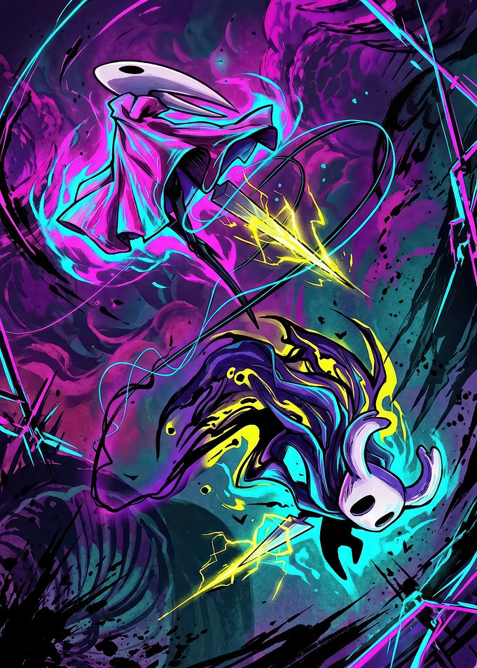 Hollow Knight and Hornet Dynamic Battle
