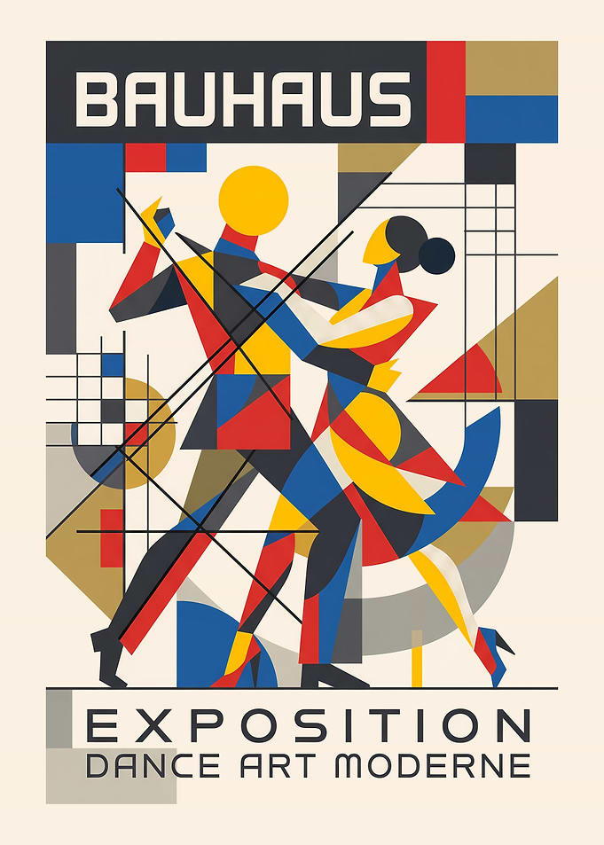Bauhaus Modern Dance Exposition Poster
