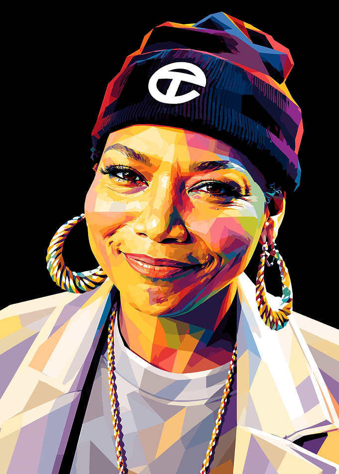 Queen Latifah WPAP Pop Art Portrait